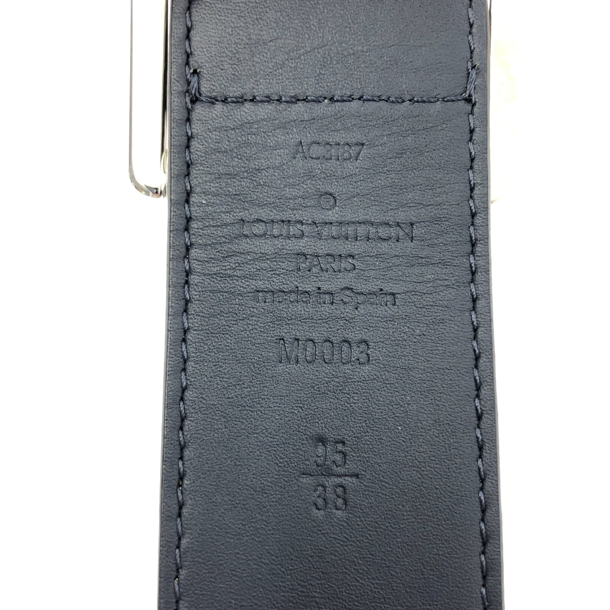 【美品】  Louis Vuitton / ルイヴィトン | サンチュール リヴェルソ レザー ベルト | 95/38 | ホワイト | メンズ 美品】 Louis Vuitton / ルイヴィトン | サンチュール リヴェルソ
