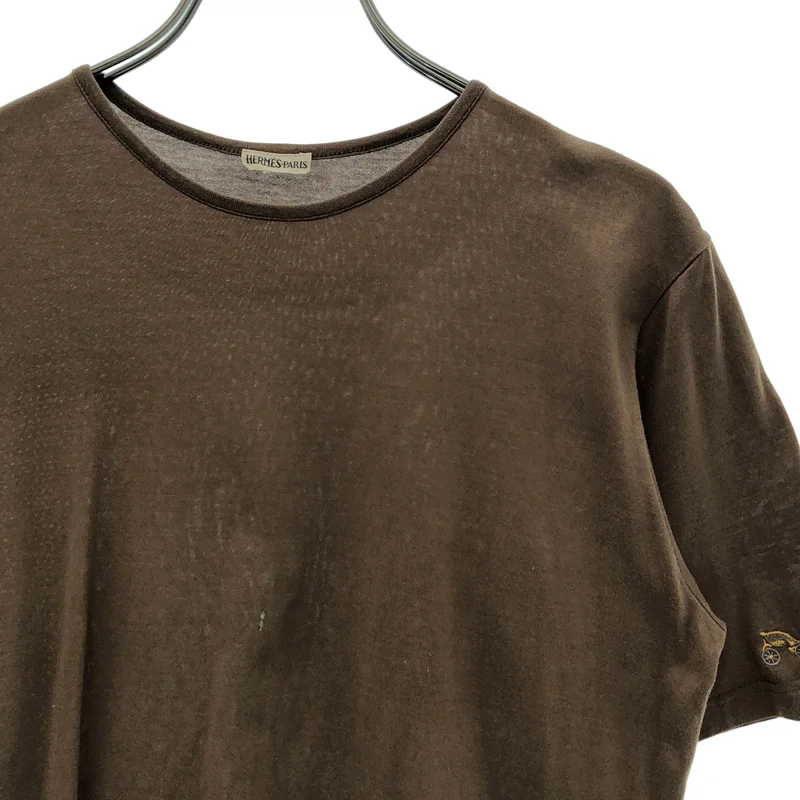 HERMES / エルメス | コットン 馬 ホース エンブロイダリー Tシャツ カットソー | XS | レディース