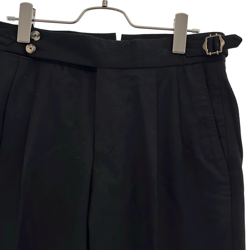 PT TORINO / ピーティートリノ | GENTLEMAN FIT ウールストレッチ サイドアジャスター 2タック テーパードスラックス | 44 | メンズ