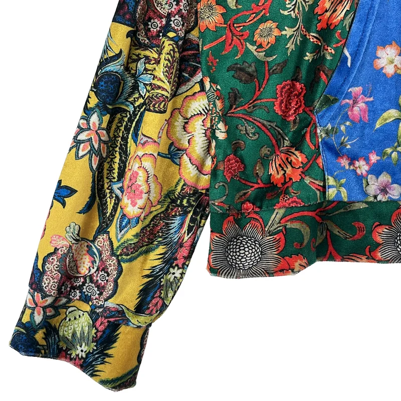 JADED LONDON / ジェイデッドロンドン | ベロア 切替 プルオーバー パーカー | L | メンズ