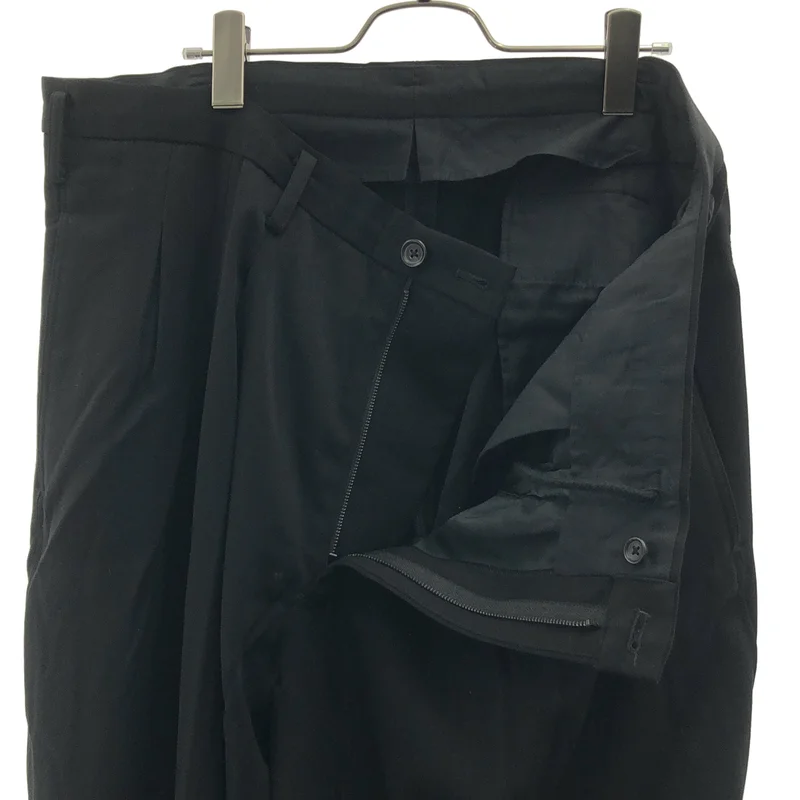 YOHJI YAMAMOTO POUR HOMME / ヨウジヤマモトプールオム | 2024SS | ウール 12タック ワイドパンツ | 3 | メンズ