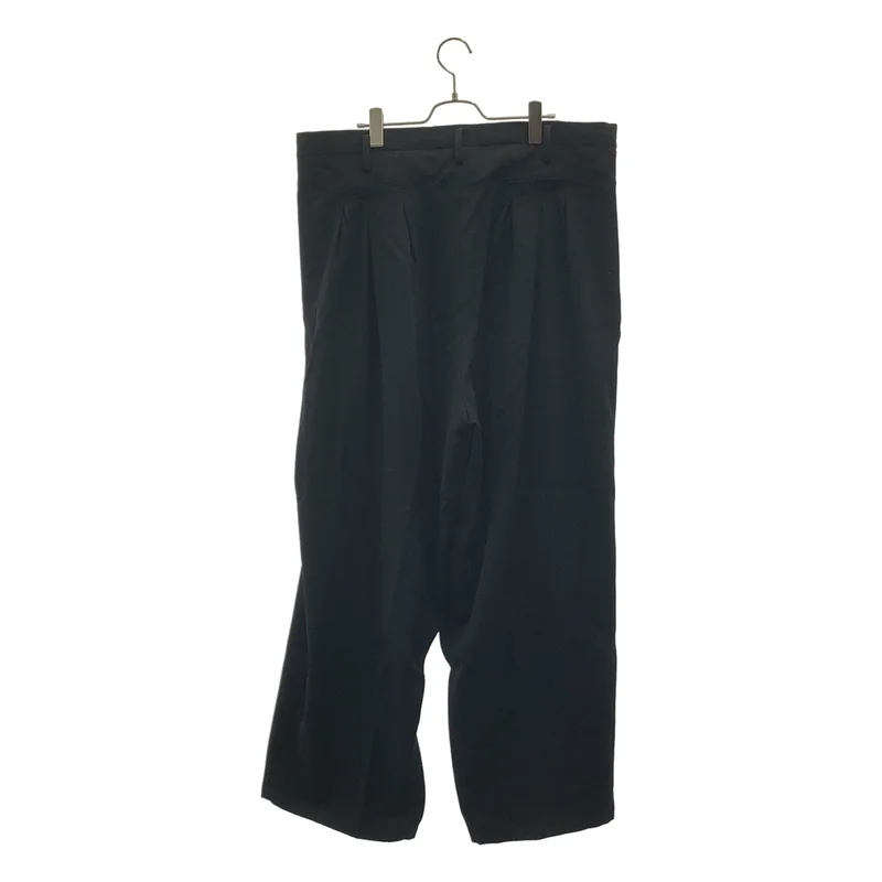 YOHJI YAMAMOTO POUR HOMME / ヨウジヤマモトプールオム | 2024SS | ウール 12タック ワイドパンツ | 3 | メンズ