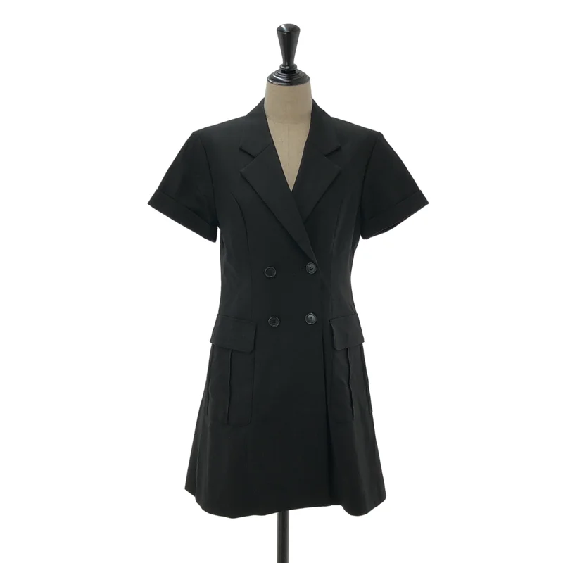 BORDERS at BALCONY / ボーダーズアットバルコニー | 2024SS | OPEN COLLAR DRESS / ビスコース オープンカラーワンピース | 36 | レディース