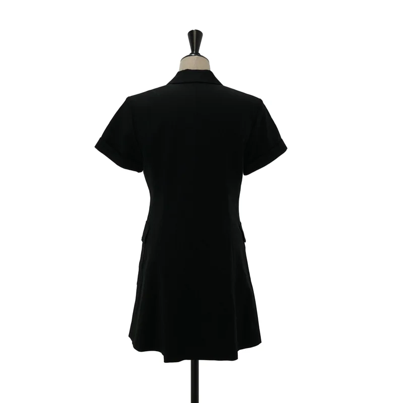 BORDERS at BALCONY / ボーダーズアットバルコニー | 2024SS | OPEN COLLAR DRESS / ビスコース オープンカラーワンピース | 36 | レディース