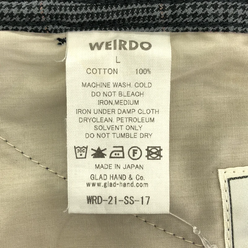 WEIRDO / ウィアード | コットン チェック イージーパンツ | L | メンズ