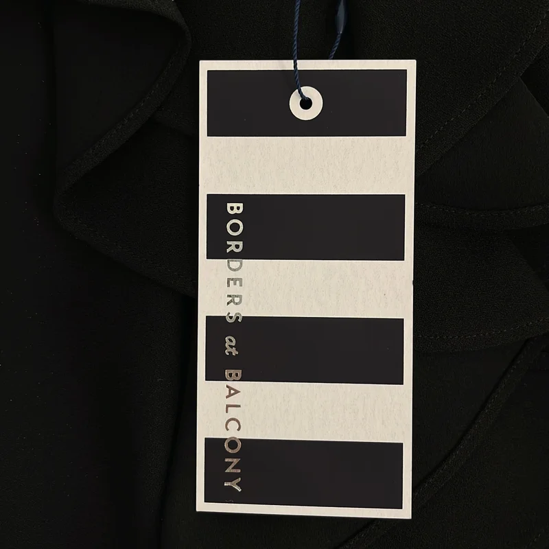 BORDERS at BALCONY / ボーダーズアットバルコニー | GEORGETTE RUFFLE BLOUSE / ロゴボタン ジョーゼットラッフルブラウス | 36 | レディース