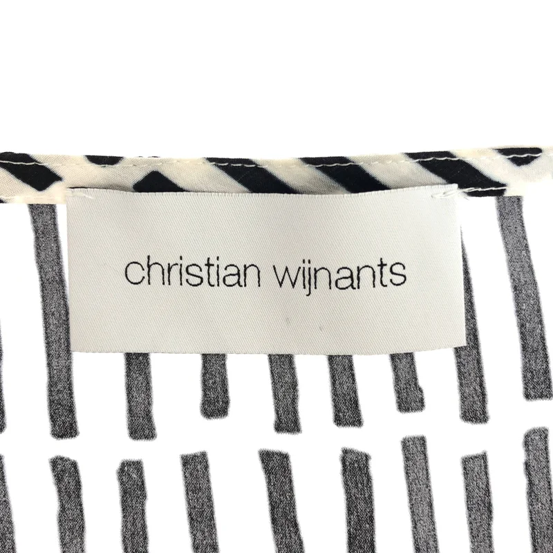 Christian Wijnants / クリスチャンワイナンツ | シルク 総柄 半袖ワンピース | S | レディース