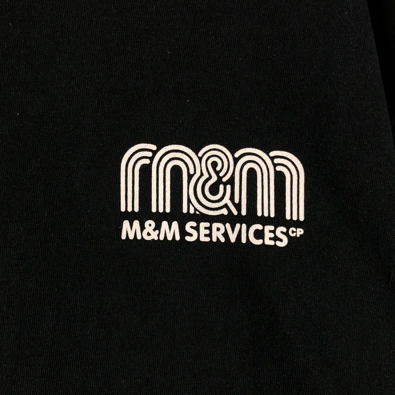 M&M / エムアンドエム | ロゴ 両面プリント Tシャツ カットソー | XL | メンズ