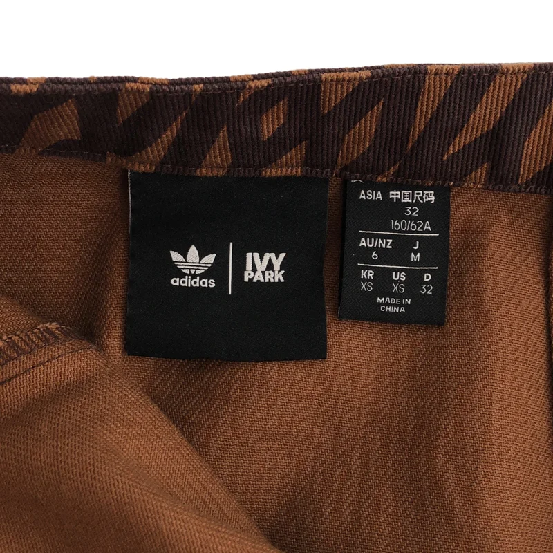 adidas / アディダス | × IVY PARK / Monogram Track Miniskirt / コットン モノグラム トラックミニスカート | M | レディース