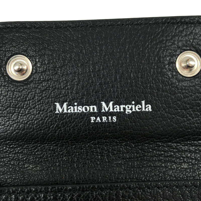 Maison Margiela / メゾンマルジェラ | レザー 三つ折り ミニウォレット |