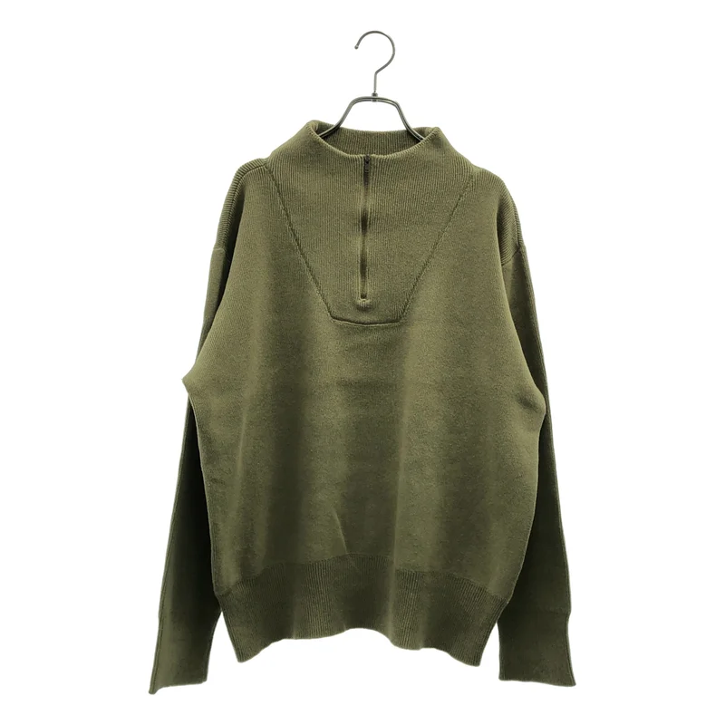 MHL. / エムエイチエルマーガレットハウエル | 2023AW | VINTAGE DRY COTTON / コットン ハーフジップ ニット | M | メンズ