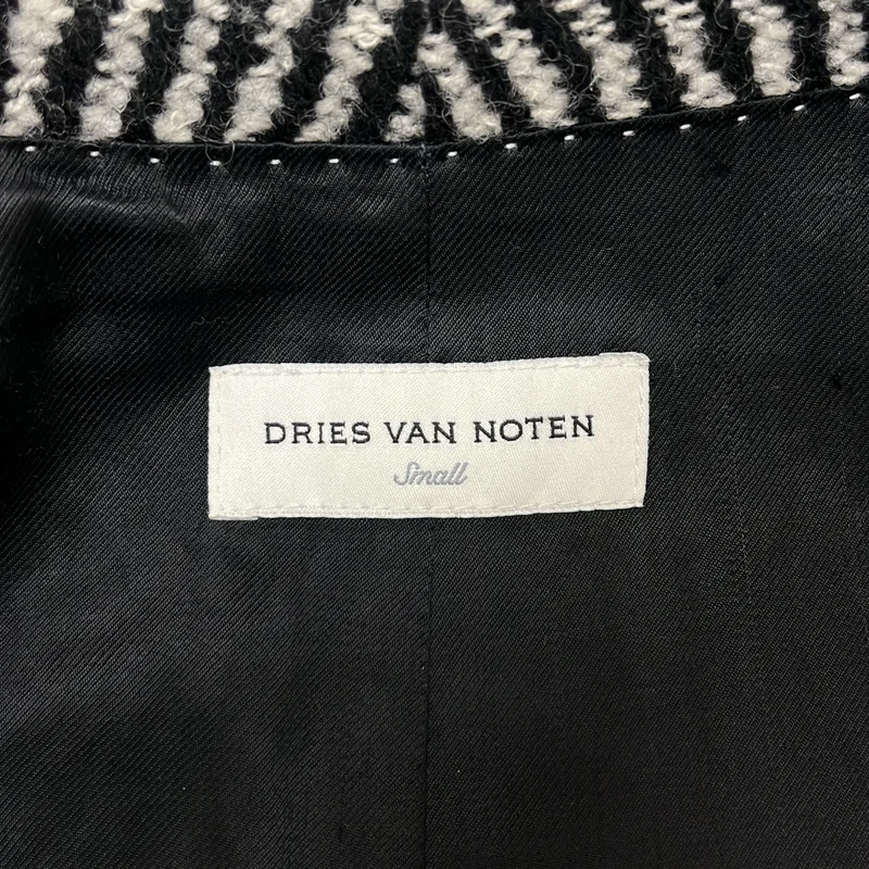 DRIES VAN NOTEN / ドリスヴァンノッテン | ウール ボタンレス チェスターコート | S | レディース