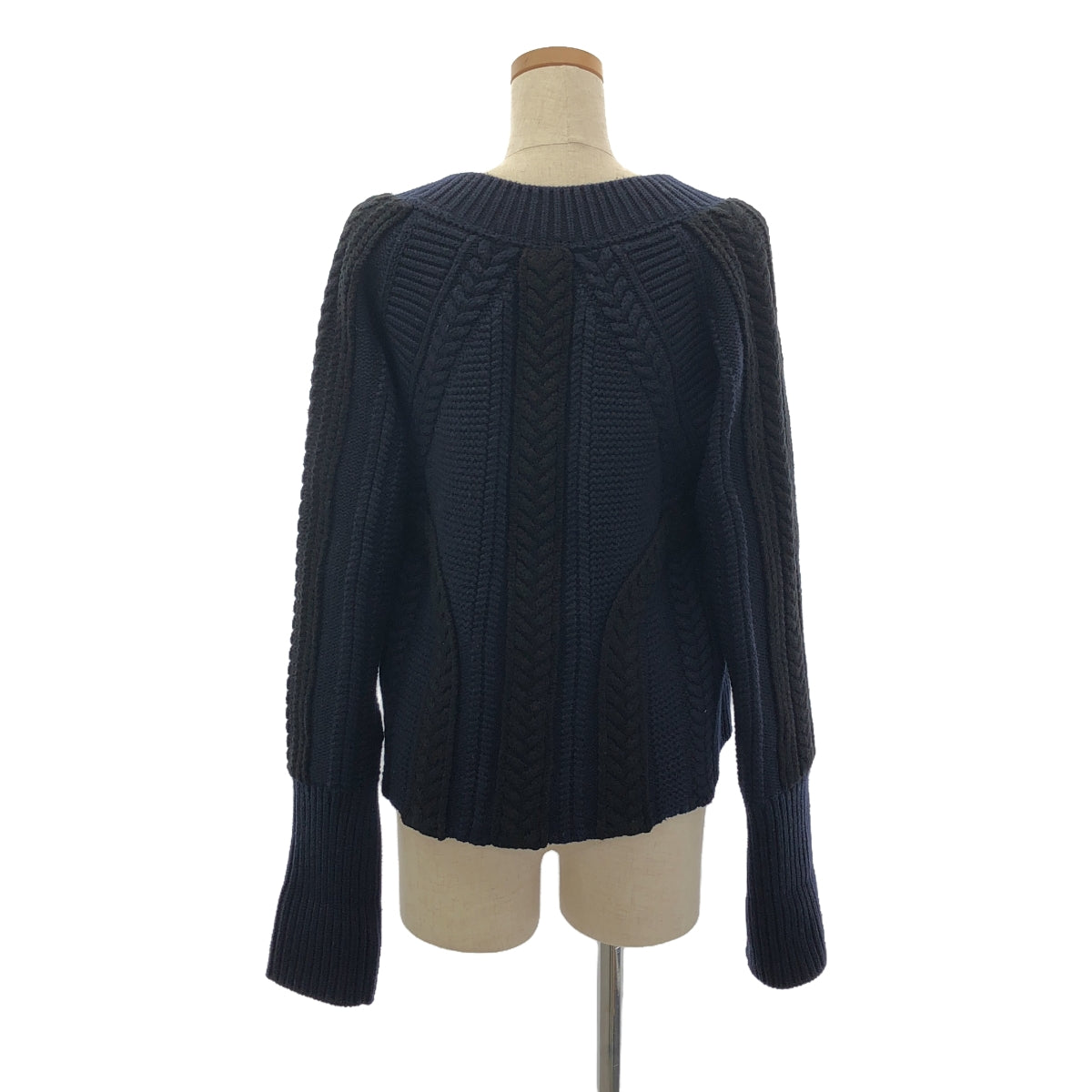 Burberry / バーバリー | Braided Knit ケーブルニット | L | ブラック