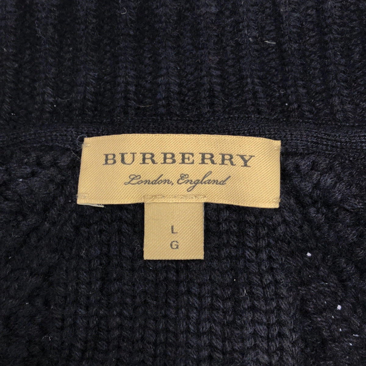 Burberry / バーバリー | Braided Knit ケーブルニット | L | ブラック