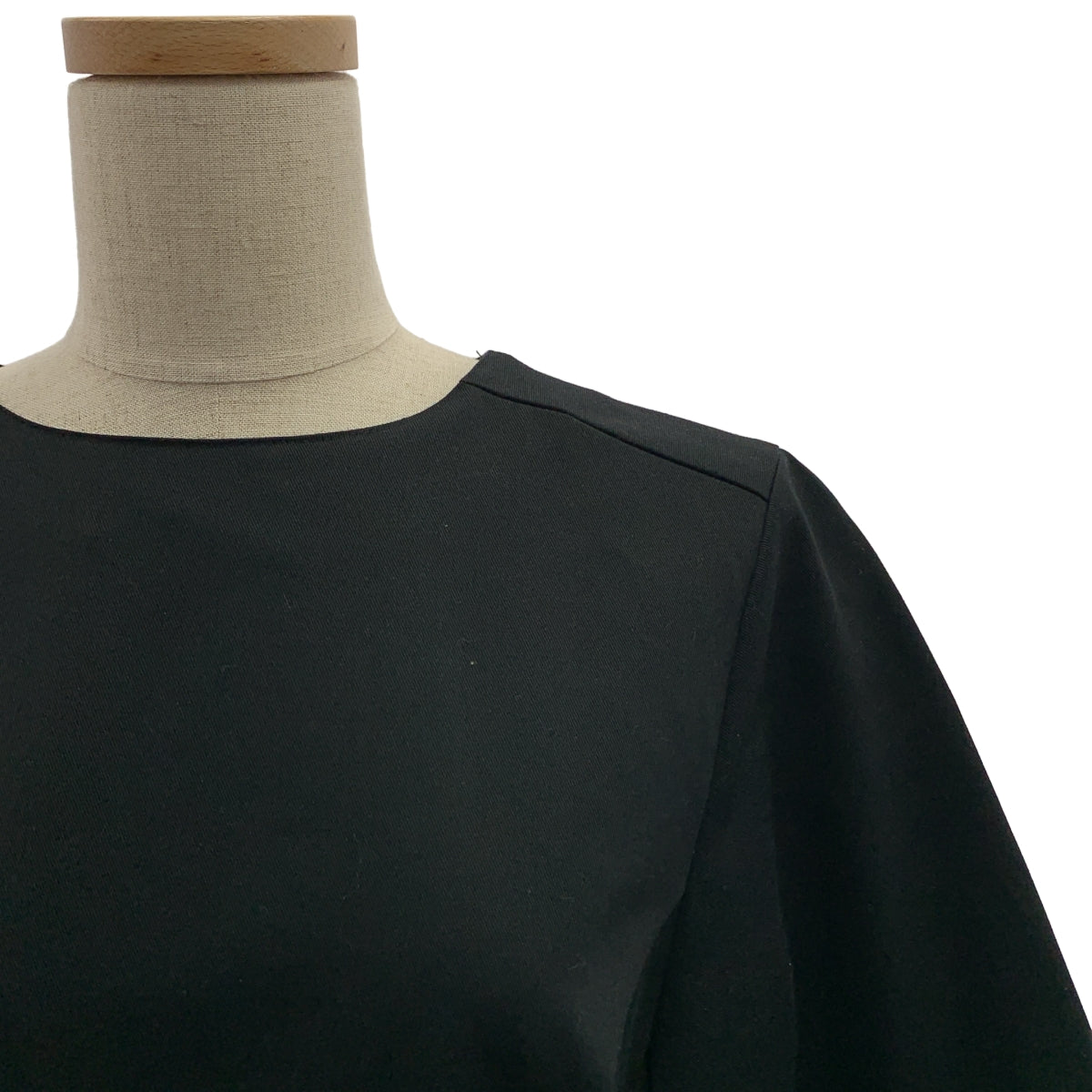 foufou / フーフー | THE DRESS #10 long sleeve black flare onepiece