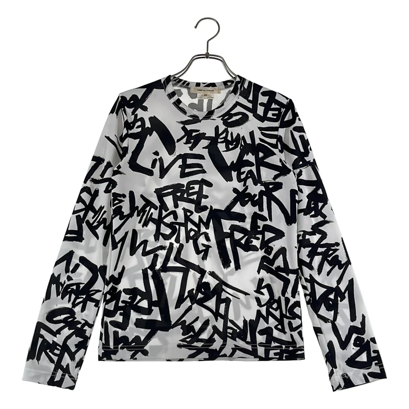 COMME des GARCONS / コムデギャルソン | 2021AW | ポリエステル ロゴ プリント カットソー | XS | レディース