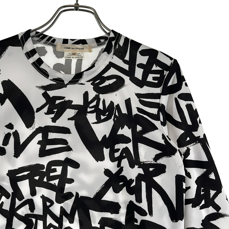 COMME des GARCONS / コムデギャルソン | 2021AW | ポリエステル ロゴ プリント カットソー | XS | レディース
