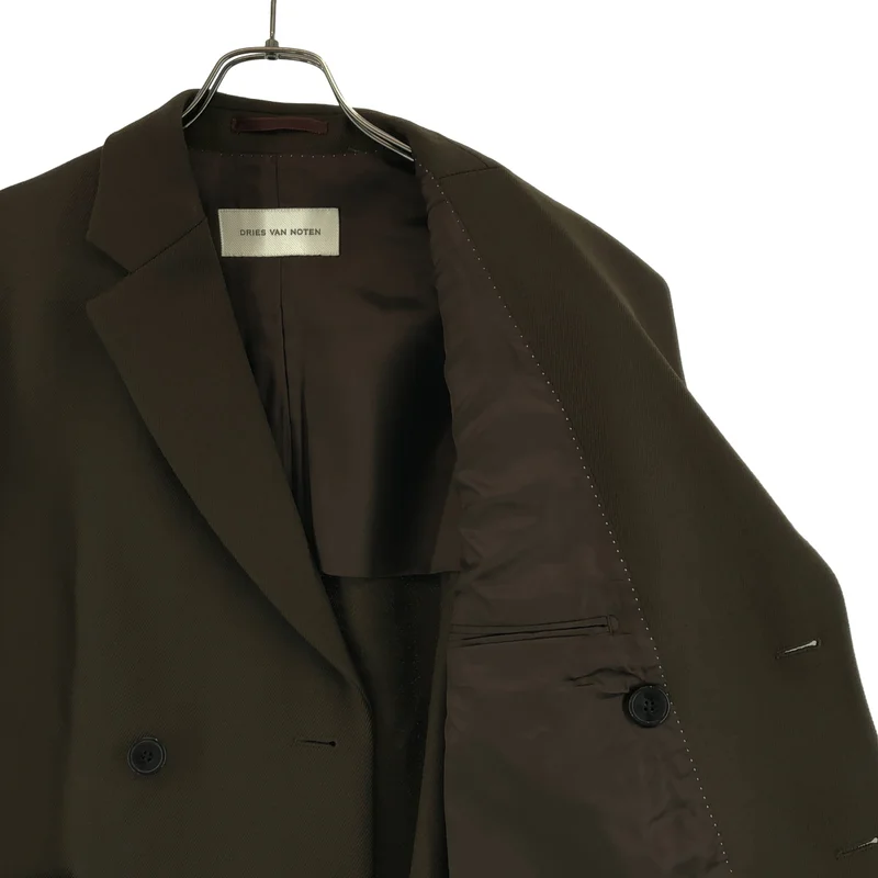DRIES VAN NOTEN / ドリスヴァンノッテン | 2025AW | ウール ダブルブレスト テーラードジャケット | S | メンズ