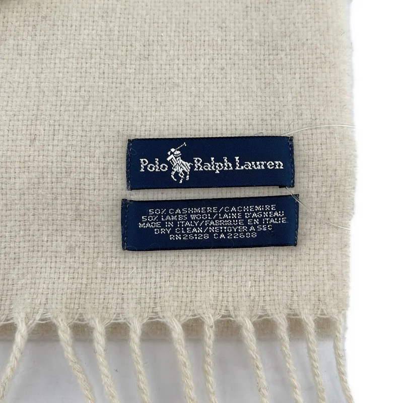 POLO RALPH LAUREN / ポロラルフローレン | カシミヤ ウール ポニー フリンジ ストール マフラー |