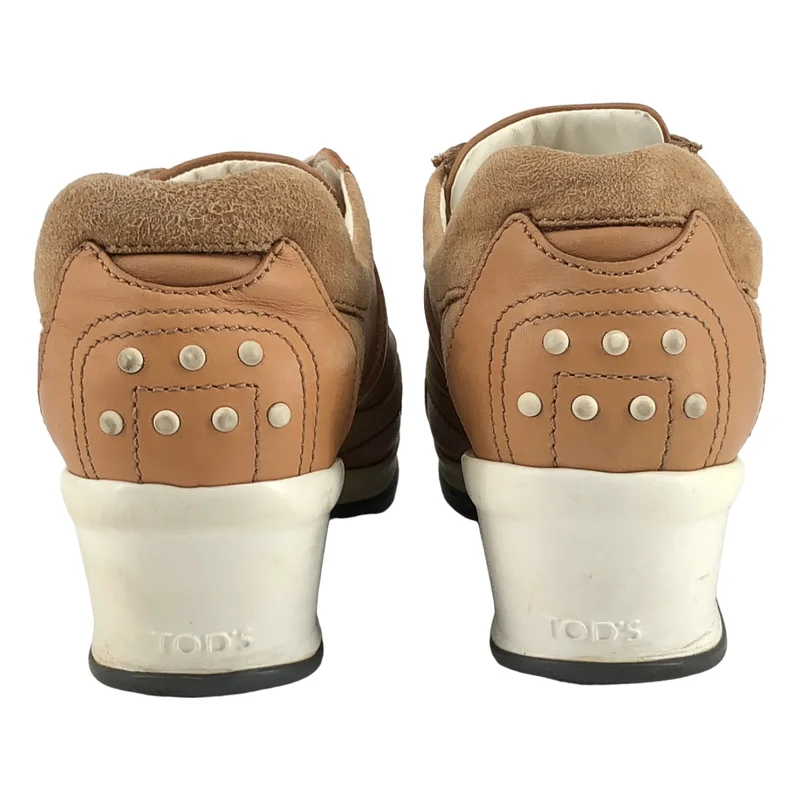 TOD'S / トッズ | SPORTY FLIP UP レザー スニーカー | 37 | レディース