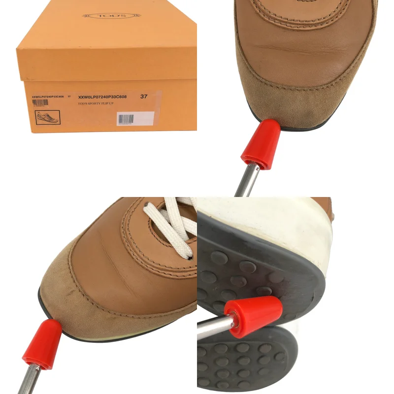 TOD'S / トッズ | SPORTY FLIP UP レザー スニーカー | 37 | レディース