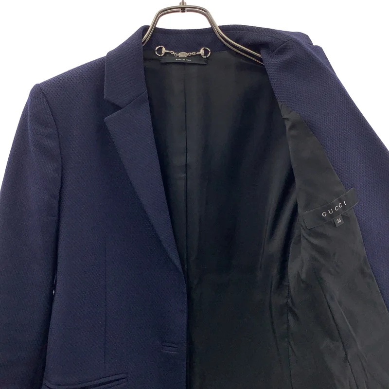 GUCCI / グッチ | ウール ジャガード 1B テーラードジャケット | 36 | レディース