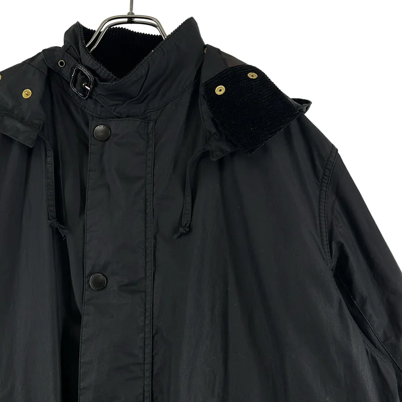 Barbour / バブアー | × MARGARET HOWELL / マーガレットハウエル WAXED COTTON / チンストラップ ワックス オイルド ジャケット / フード着脱可 | 2 | レディース
