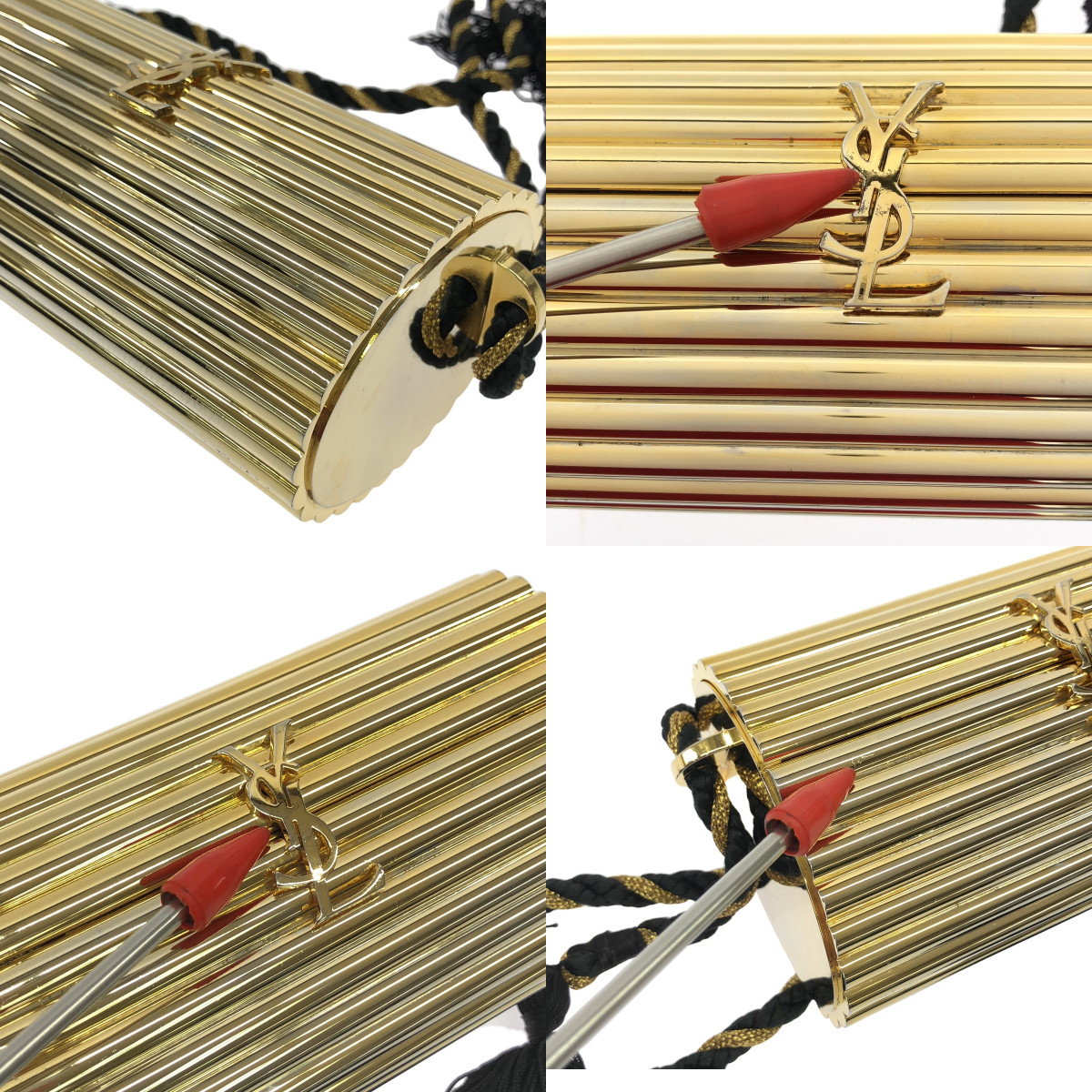 YVES SAINT LAURENT / イヴサンローラン | 1980s〜 Tassel Evening Bag メタル タッセルショルダーバッグ |
