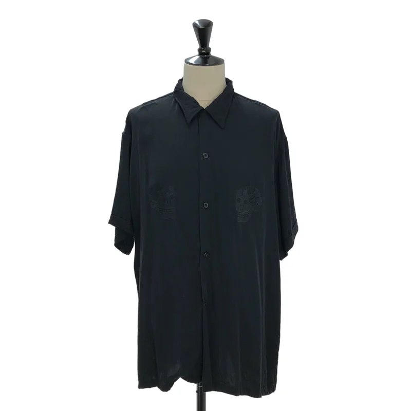 Y's / ワイズヨウジヤマモト | × 東洋エンタープライズ SUKASHIRT / レーヨン オーバーシルエット エンブロイダリー オープンカラーシャツ | 5 | メンズ