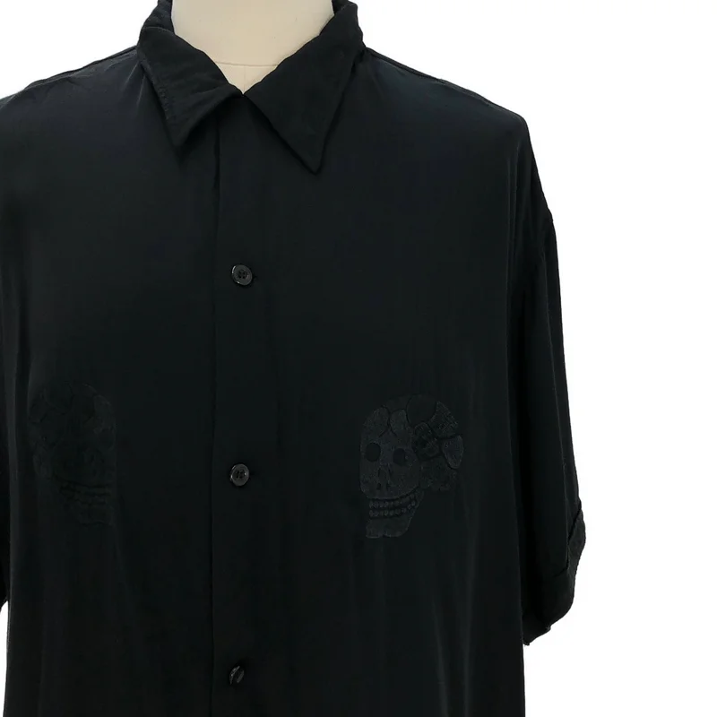 Y's / ワイズヨウジヤマモト | × 東洋エンタープライズ SUKASHIRT / レーヨン オーバーシルエット エンブロイダリー オープンカラーシャツ | 5 | メンズ