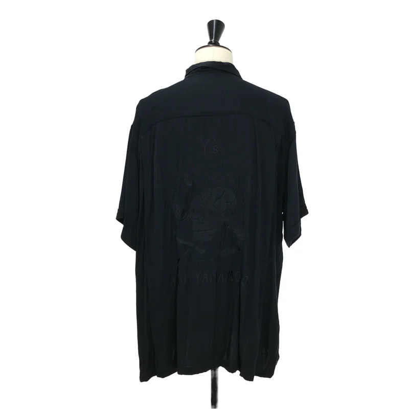 Y's / ワイズヨウジヤマモト | × 東洋エンタープライズ SUKASHIRT / レーヨン オーバーシルエット エンブロイダリー オープンカラーシャツ | 5 | メンズ
