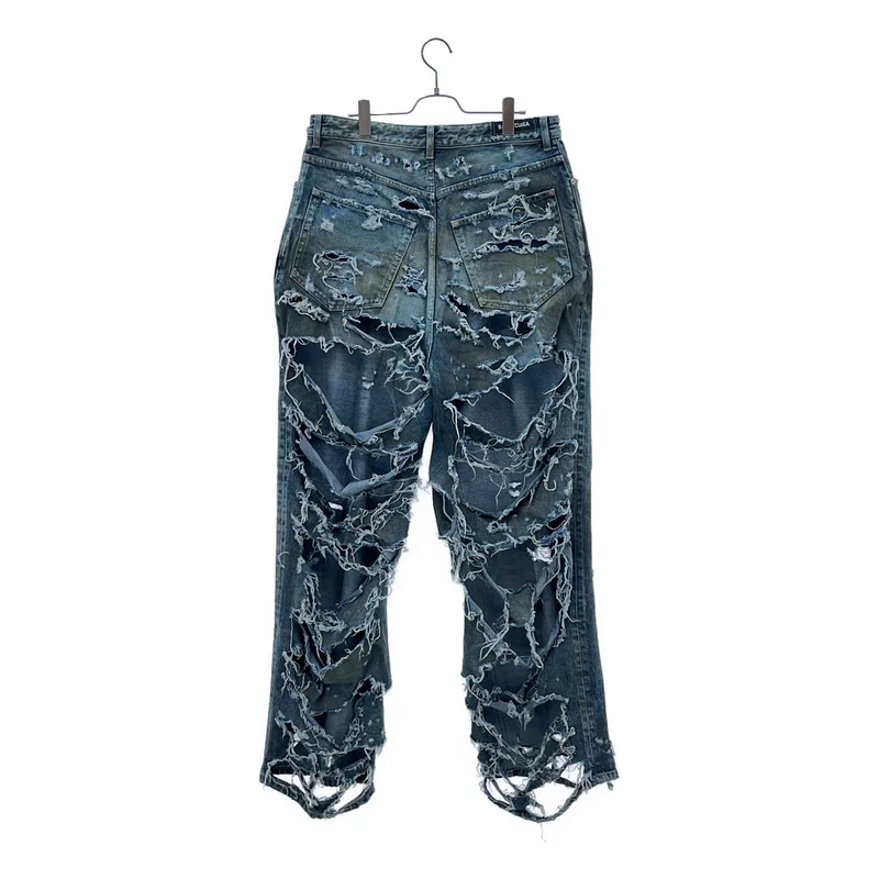 難ありBALENCIAGA 24SS Diy l Lデニム BALENCIAGA / バレンシアガ | Super Destroyed Baggy Denim Pants