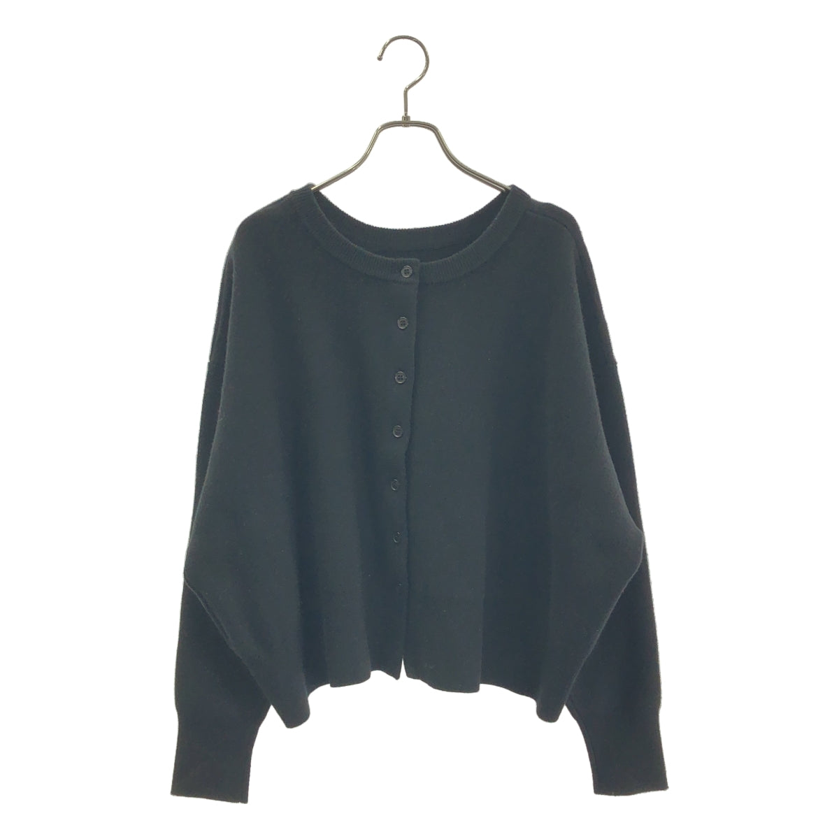 【美品】  Curensology / カレンソロジー | ウール カシミヤ 2way PO ニット カーディガン | F | ブラック | レディース 美品】 Curensology / カレンソロジー | ウール カシミヤ 2way PO