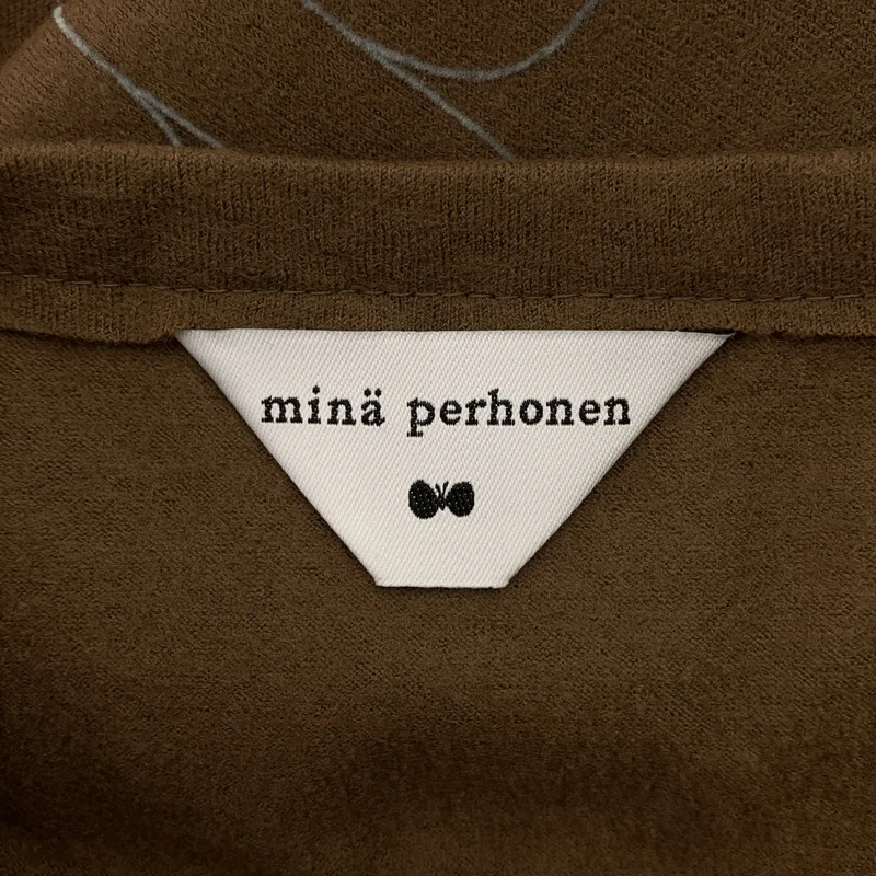 mina perhonen / ミナペルホネン | day's ウール プリント プルオーバーワンピース | 38 | レディース