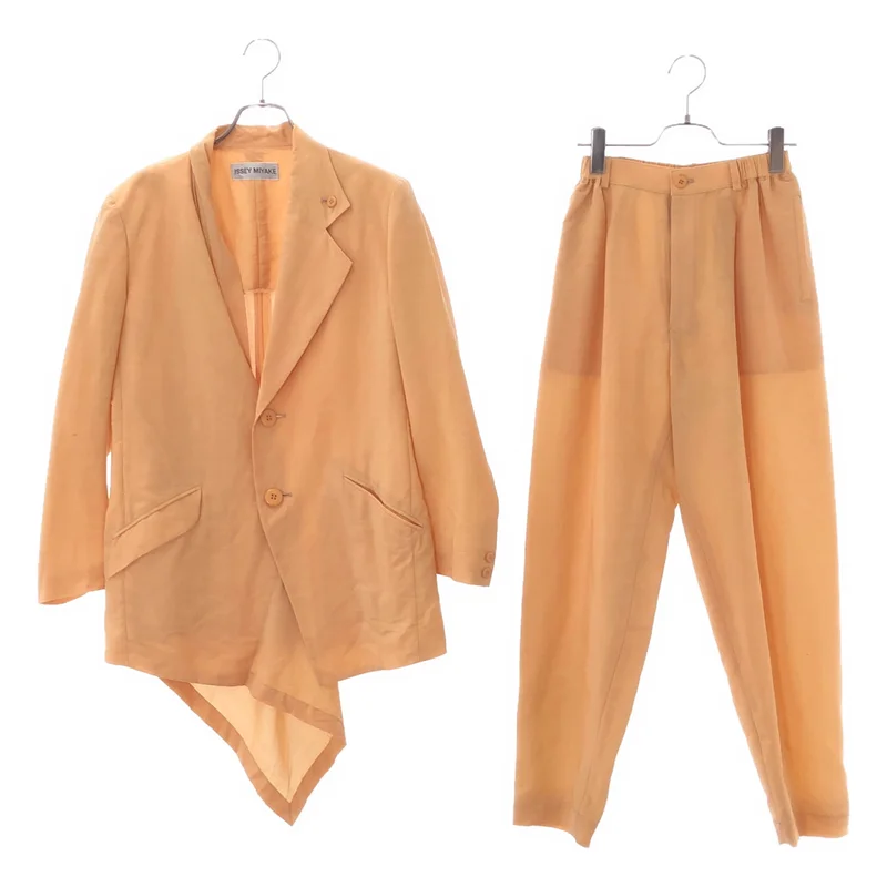 ISSEY MIYAKE / イッセイミヤケ | 1990s | セットアップ / アシンメトリー テーラードジャケット / テーパード イージーパンツ | M | レディース