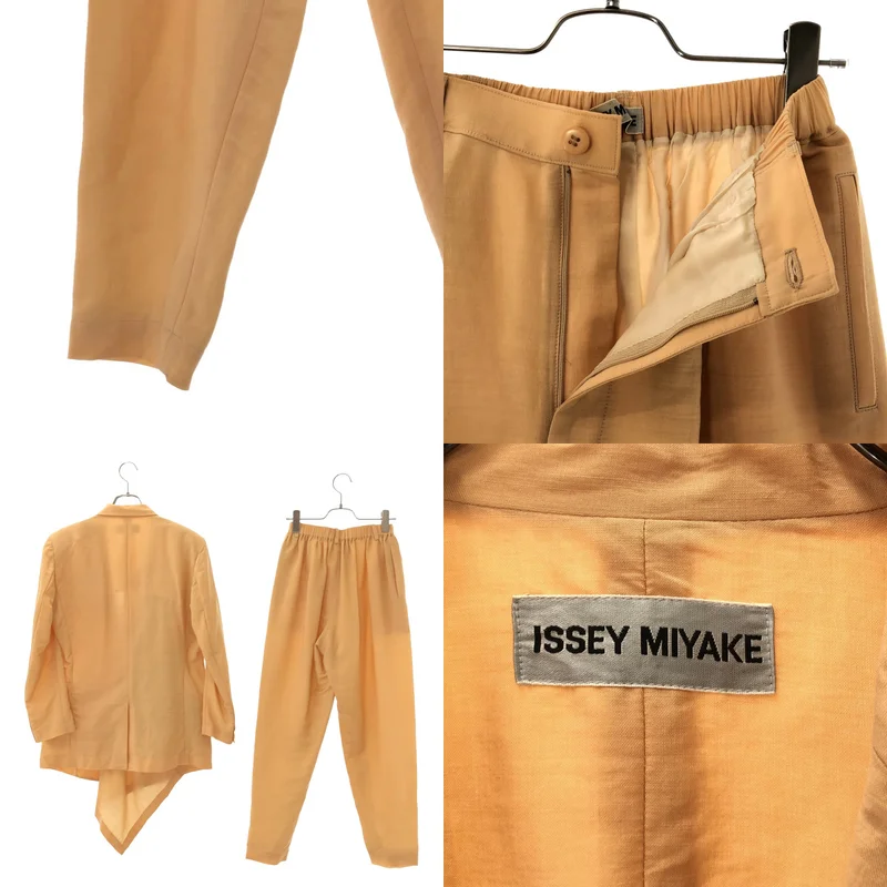 ISSEY MIYAKE / イッセイミヤケ | 1990s | セットアップ / アシンメトリー テーラードジャケット / テーパード イージーパンツ | M | レディース