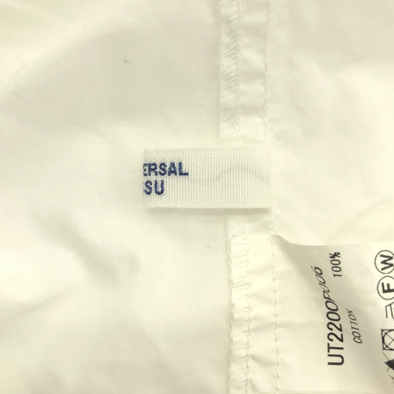 UNIVERSAL TISSU / ユニバーサルティシュ | コットン タック シャツワンピース |