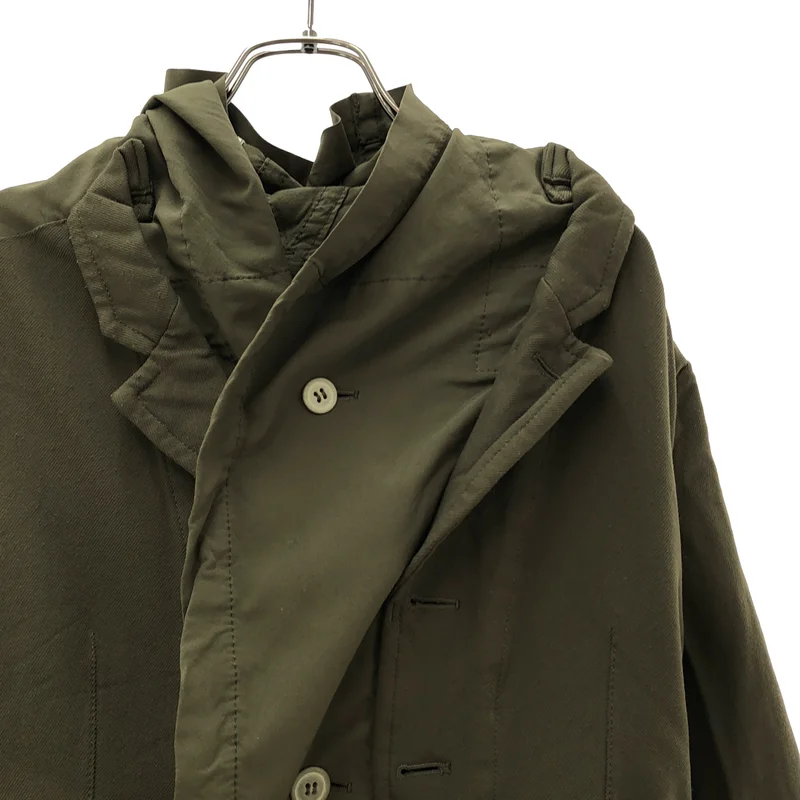 COMME des GARCONS / コムデギャルソン | 2009AW | ポリエステル 製品染め ドッキングジャケット | S | レディース