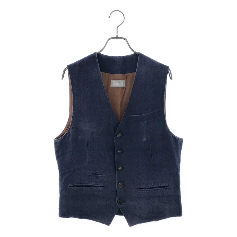 BRUNELLO CUCINELLI / ブルネロクチネリ | リネン ベスト | 46 | メンズ