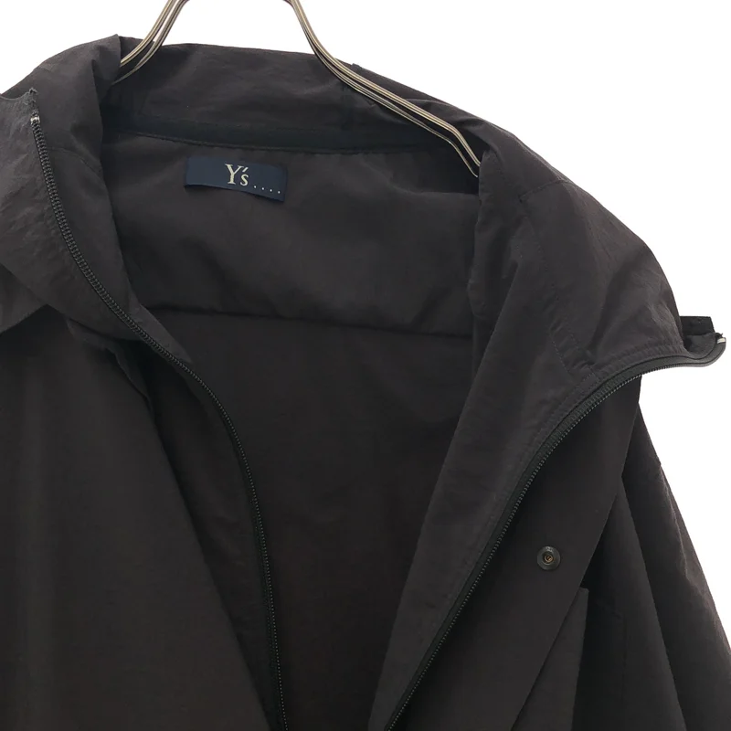 Y's / ワイズヨウジヤマモト | 2022SS | GENDER NEUTRAL / NYLON RAYON POLYESTER TUSSAH STRETCH DOUBLE LAYER HOODED BLOUSON / タッサーストレッチ ダブルレイヤー フーデッドブルゾン | 3 | レディース
