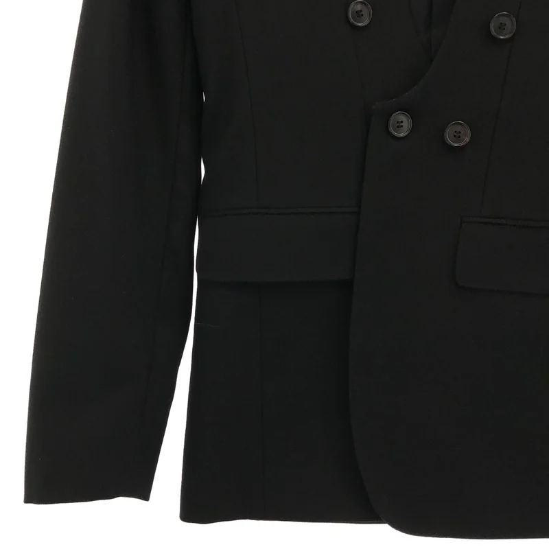 Dior homme / ディオールオム | 2006AW | ウール ノーカラー ダブル ジャケット | 44 | メンズ