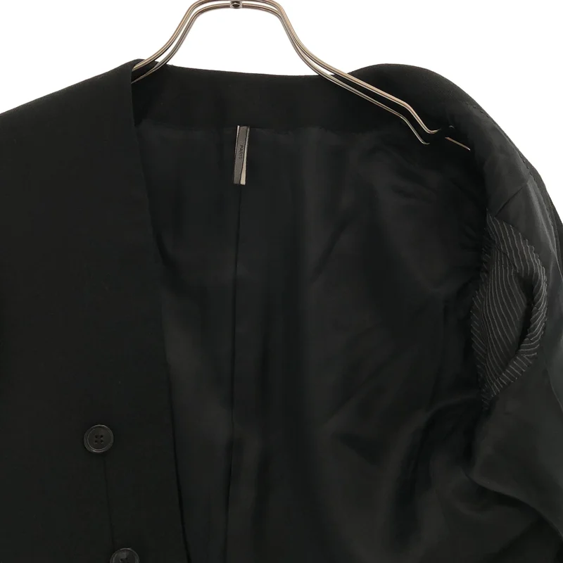 Dior homme / ディオールオム | 2006AW | ウール ノーカラー ダブル ジャケット | 44 | メンズ