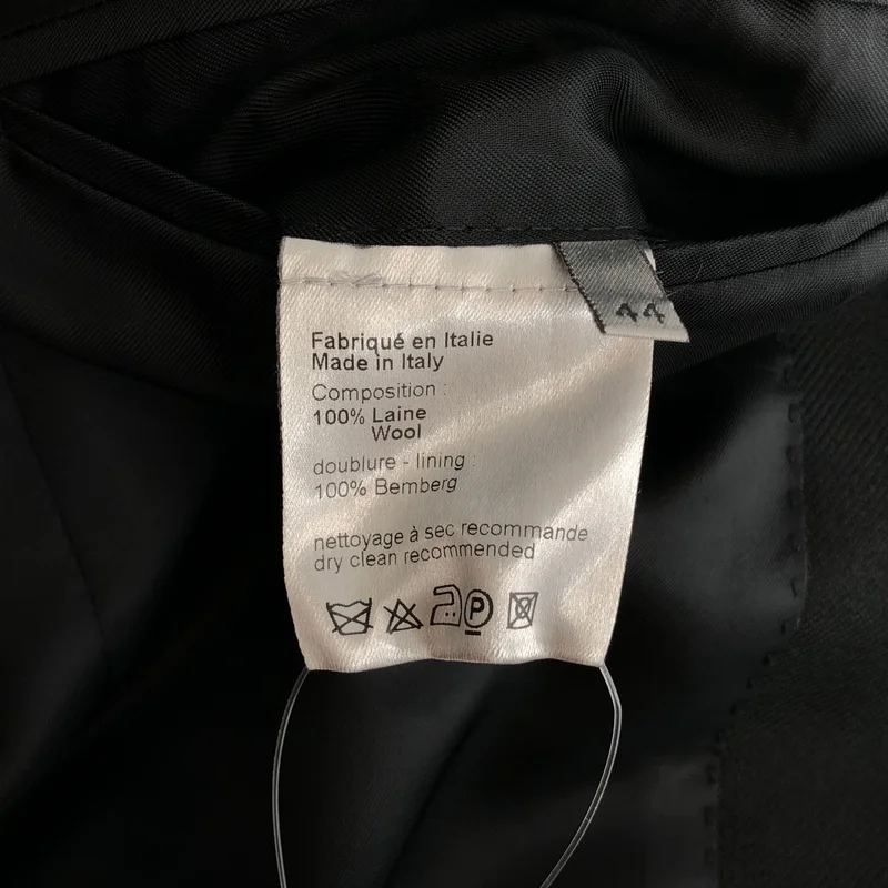 Dior homme / ディオールオム | 2006AW | ウール ノーカラー ダブル ジャケット | 44 | メンズ