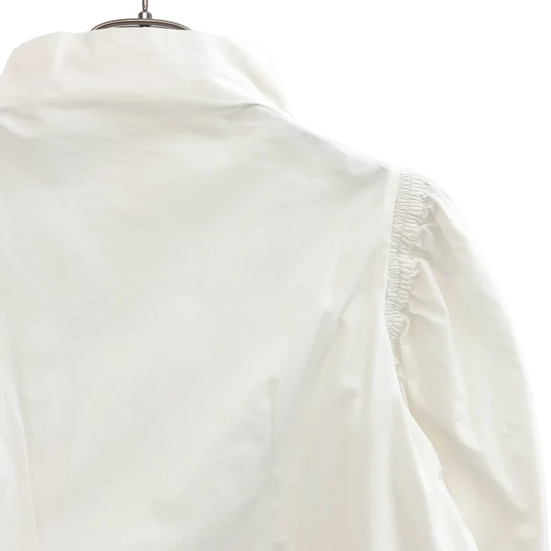 SEEALL / シーオール | GATHER SLEEVE TOP / コットン ギャザースリーブトップ | 38 | レディース