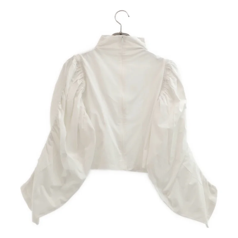 SEEALL / シーオール | GATHER SLEEVE TOP / コットン ギャザースリーブトップ | 38 | レディース
