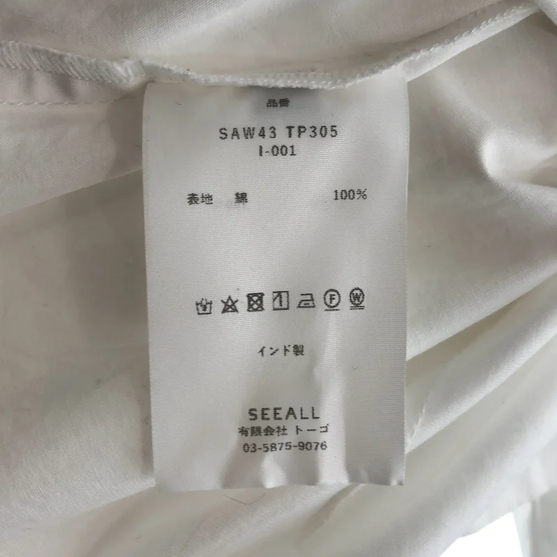 SEEALL / シーオール | GATHER SLEEVE TOP / コットン ギャザースリーブトップ | 38 | レディース