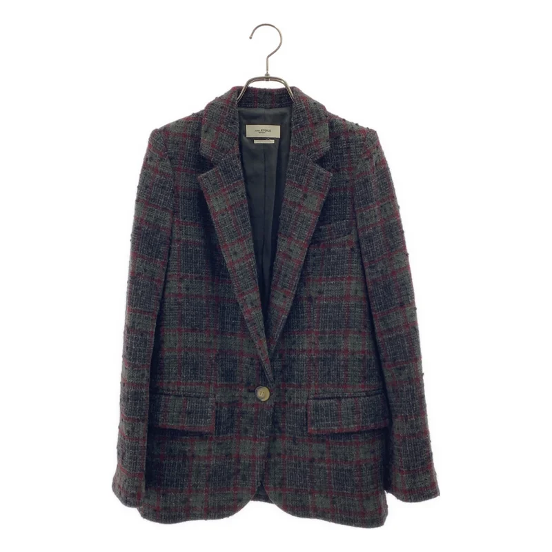 ISABEL MARANT ETOILE / イザベルマランエトワール | ウール混 チェック テーラードジャケット | 34 | レディース
