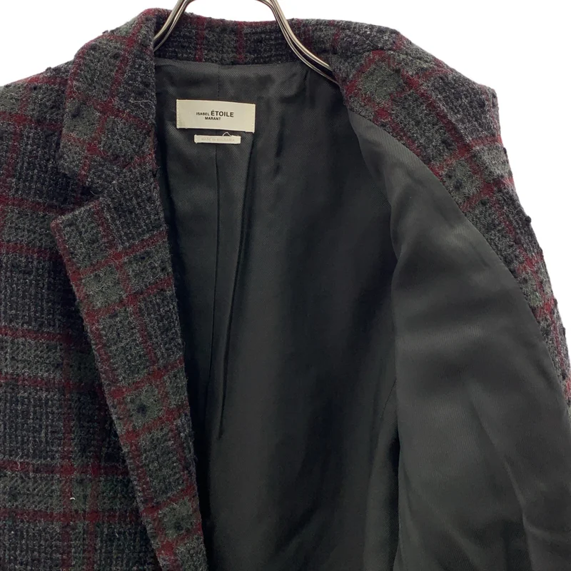 ISABEL MARANT ETOILE / イザベルマランエトワール | ウール混 チェック テーラードジャケット | 34 | レディース
