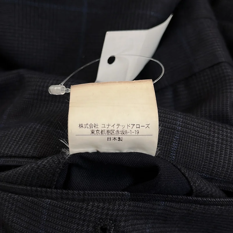 UNITED ARROWS & SONS / ユナイテッドアローズアンドサンズ | MILES/J JUMPSUIT / ウール チェック ノースリーブジャンプスーツ | XL | メンズ
