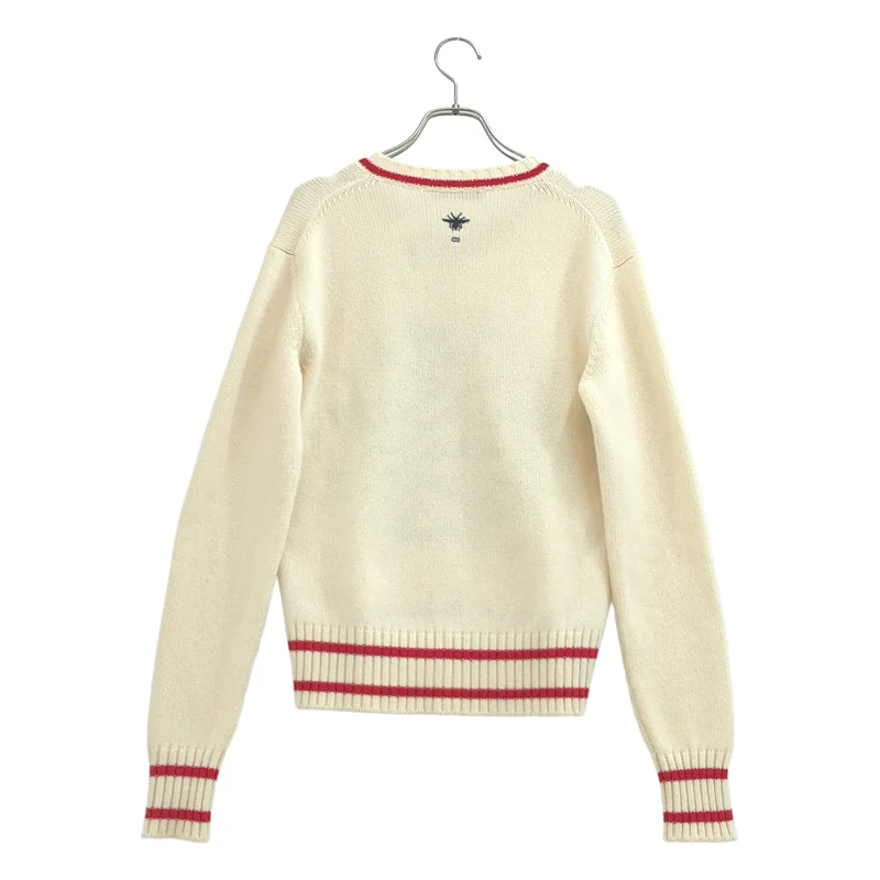 Christian Dior / クリスチャンディオール | 2020AW | カシミヤ I LOVE YOU 刺しゅう Vネックニット | 34 | レディース